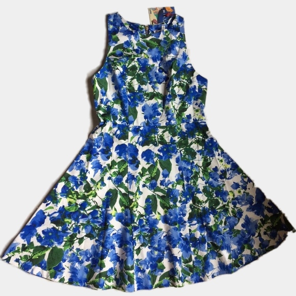 Milly For DesigNation Floral Paneled Dress 2 NWT - Picture 4 of 8